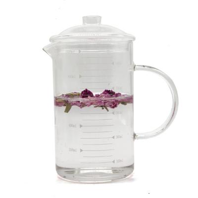 China 2021 Sustainable Popular Flower Tea Water Products Cute Glass Cup for sale