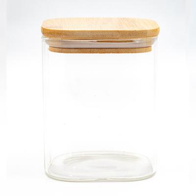 China Freshness Preservation Airtight Lid Decorative Glass Storage Cheap Jars for sale