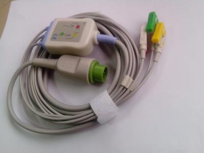 China Las series compatibles 3 de Biolight A llevan el cable de ECG con el extremo del clip, IEC, en venta