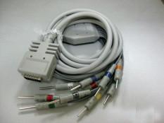 China Burdick 10 leads EKG cable with Din type end ,IEC,EK-10 for sale