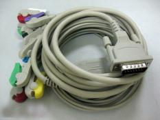 China Compatible Schiller 10 leads EKG cable with clip end/Banana end,IEC for sale