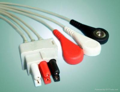 China 3 Lead ecg leadwire for ASP-Plug System AHA for sale