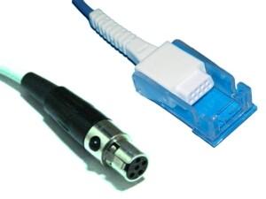 China Compatible Pace Tech spo2 extension cable, 2,4m, 5 pin for sale