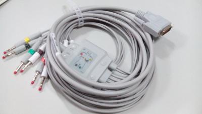 China Edan10 compatible lleva el cable del ECG con el extremo del plátano, IEC, SE-12 expresa SE-3 SE-601A en venta