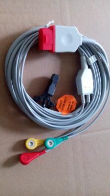 China Cable compatible de la ventaja ECG de Bionet 3 con el extremo rápido, IEC, para BM5, conector rojo en venta