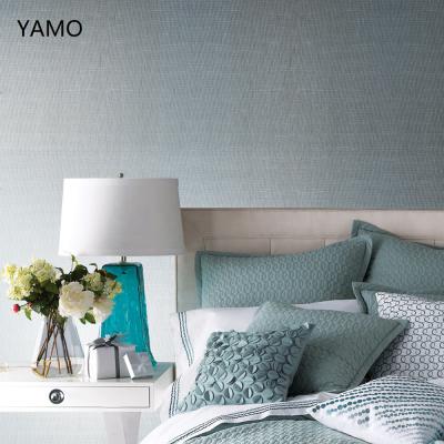 China CLASSIC Textured Metallic Yarn Textile Fabric Canvas Wallpaper Classic Wallcovering For Interior Decoration for sale