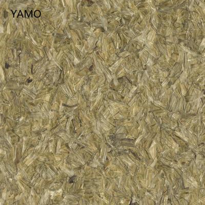 China Modern Natural Grass Fabric Wallpaper Colorful Kudzu Chips Wallpaper for sale