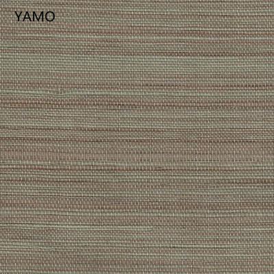 China Modern natural grasscloth wallpaper colorful sisal wallpaper for home decoration for sale