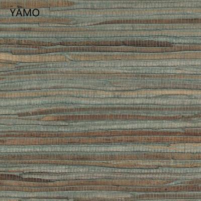 China Plant modern natural wallpaper colorful grasscloth wallpaper for home decoration for sale