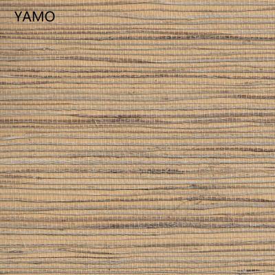 China Modern colorful grasscloth wallpaper natural jute wallpaper for home decoration for sale