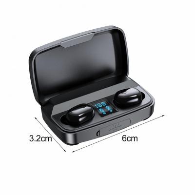 China Fast Charging TWS Led Display Tws A10s Stereo Wireless Headphones Earbuds With 1800mah Power Bank 5.0 True Mini Boat Tws Earbuds for sale