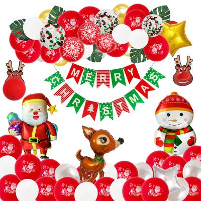 China Christmas Party Balloon Set Insert Art Christmas Birthday Banner Holiday Cake Decoration Cake Decoration/ for sale