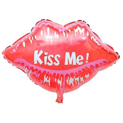 China Wedding Lips Shape And Lipstick Balloon Set Wedding Valentine's Day Party Decoration Balloons for sale