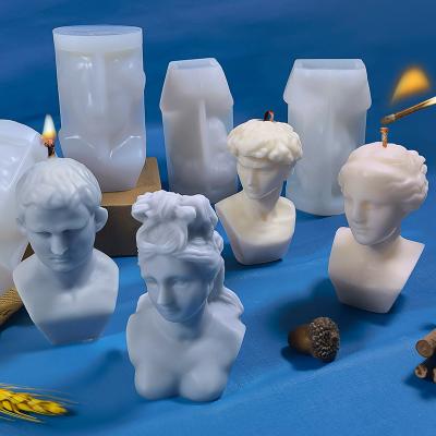 China 3D Candle Goddess Silicone Mold Making Roman Mythology Greek Goddess Aphrodite Candle Molds Creative Nordic Body Silicone Mold For Candle for sale