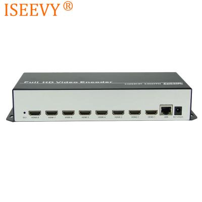 China ISEEVY 8 Channel H.264 HD Video Encoder for IPTV Live Stream Broadcast Support UDP HTTP ISV-8HE4 SRT RTMPS RTMP RTSP for sale