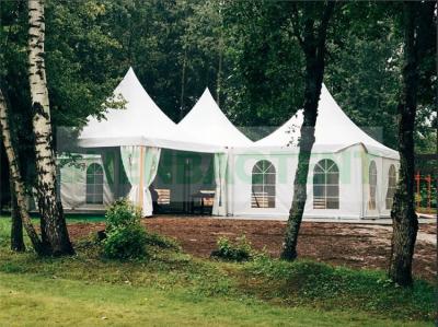 China A elevação disponível do tamanho diferente da barraca do banquete de casamento do pagode do PVC reforça o alumínio à venda