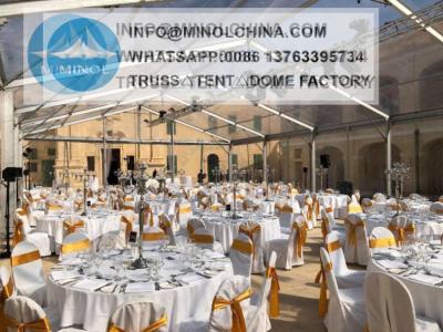 China Barraca exterior de alumínio do casamento 6061-T6 com telhado transparente à venda