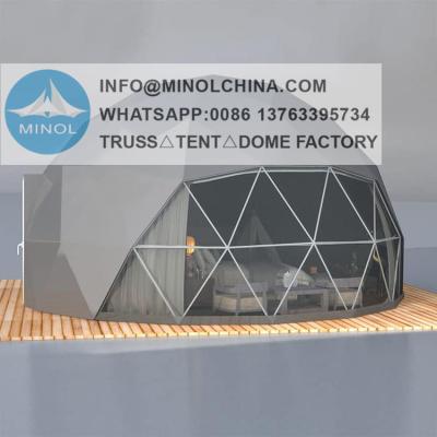 China O aço quente da venda construção barracas da abóbada Geodesic para a barraca exterior do hotel à venda