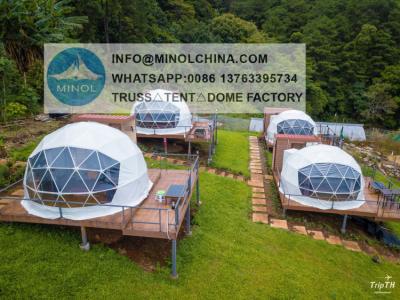 China Casa exterior personalizada da abóbada Geodesic da estufa, barraca da abóbada Geodesic à venda