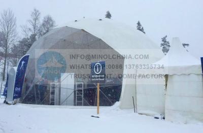 China o PVC 850gsm resistente UV de 30m Dia Outdoor Geodesic Dome Tents revestiu à venda