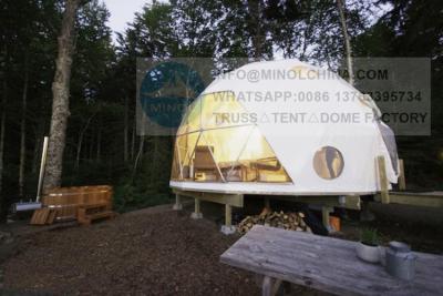 China A casa da abóbada de Glamping Colômbia galvanizou as barracas de aço da abóbada Geodesic à venda