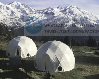 China barraca da casa da abóbada Geodesic de 8m abóbada de Glamping de 4 estações para a vida à venda