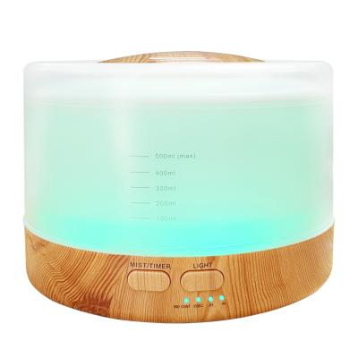 China Household Wifi Oil Aromatherapy Machine LED Light Essential Oil Aromatherapy Machine 500ml Ultrasonic Air Humidifier Aromatherapy Mach for sale