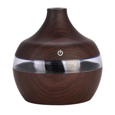 China Smallair Car Aromadiffuser Car Aromadiffuser Grain Seven Color LED Light Air Humidifier Wood Ultrasonic Large Volume Quiet High Grade Humidifier for sale