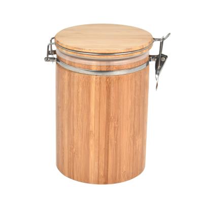 China Modern Nordic Style Bamboo Storage Tank Storage Organizer Kitchen Viable for sale