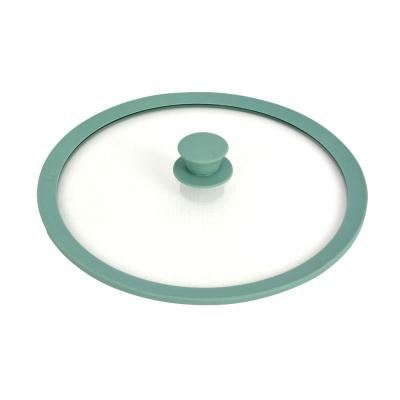 China Sustainable Hot Cooking Pot Kitchen Beware Glass Silicone Pot Lids Silicon for sale