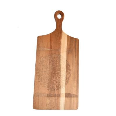 China Good Quality Multi Use Sustainable Acacia Wood Chopper Chopper for sale