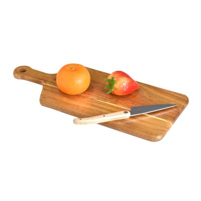 China Viable Portable Vegetable Wood Acacia Food Kitchen Chopper Cutting Board for sale