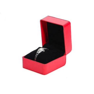 China Luxury Handmade Factory Supply Custom Logo PU Leather Gift Packaging Watch Box for sale