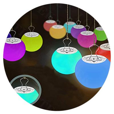 China Modern LED Ball Hanging Light Used For Holiday Carnival Aluminum, Vinyl for sale