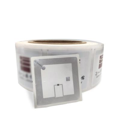 中国 50mm*50mm RFID HFの札ISO15693 13.56mhz RFIDの図書館の札をカスタマイズしなさい 販売のため