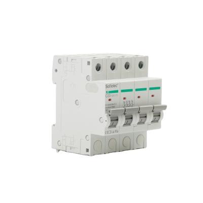 China 10KA DC MCB non-polarized, 1 Pole up to 63Amp, SAA, TUV, CB approved. SOLAR PV Busbar MCB 10kA for sale