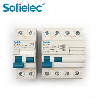 China sofielec residual current circuit breaker top rccb 6KA for sale