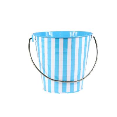 China 1.3L Metal Christmas Halloween Easter Decoration Sustainable Gardening Bucket For Candy Celebration Gift Snack Candy Storage Bucket for sale