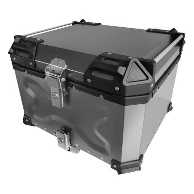 China Gray Motorcycle Aluminum Alloy Solid Waterproof Advanced Safe Delivery Design OHHO 55L X Top Box for sale