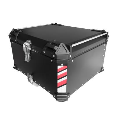 China Aluminum Case Motorcycle Luggage System OHHO 100L Large Capacity Carrier Delivery Boxes Tail Box for sale