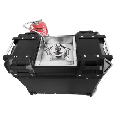 China Aluminum alloy motorcycle side box new high quality gas oven can be waterproof cooking portable side box for sale