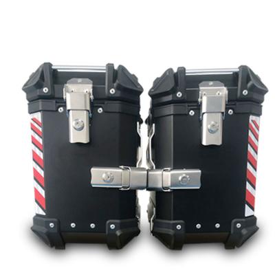 China Aluminum alloy side bag motorcycle side bag aluminum alloy side box bag modification hanging accessories three boxes three sets with quick disassembly W for sale