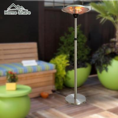 China Electric Standing Patio Camping Heater Zweifarbig Infrared Heater Heavy Base Aluminum Design for sale