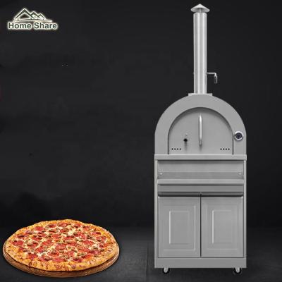 China Modern Design High Stainless Steel 120cm Outdoor Pizza Oven Fruit Wood Tea Wood And Charcoal Pizza Oven for sale