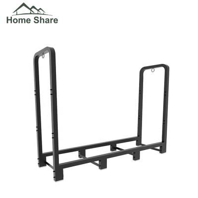 China Iron Firewood Storage Rack Firewood Accessory Fireplace Log Carrier Racks Wooden Log Rack for sale