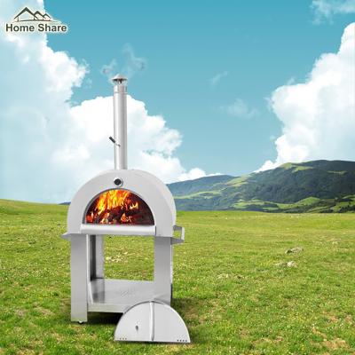 China Restaurant Outdoor Western Courtyard Fruit Oven Stainless Steel Outdoor Wooden Pizza Oven for sale