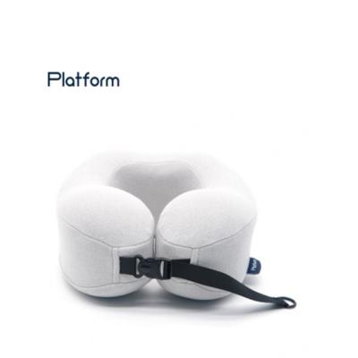 China Pure Portable Travel Memory Foam Neck Rest Cover Machine WashableAirplane Comfortable Breathable Travel Neck Pillow for sale