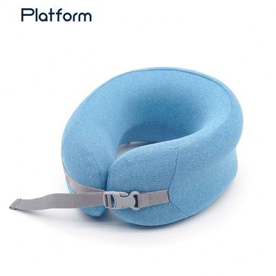 China Folded Space Memory Foam Neck Pillow Portable Backup Aircraft for sale