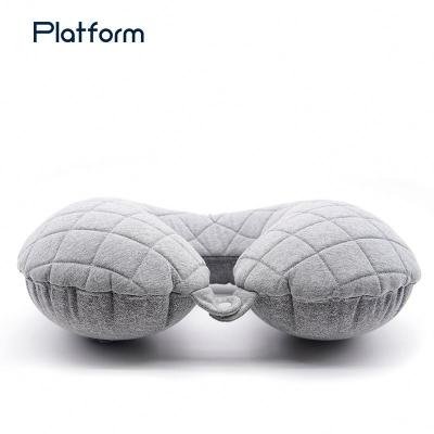 China Interesting Wholesale Price Inflatable Airplane Neck Pillow Folded Velvet Customized Pillow for sale