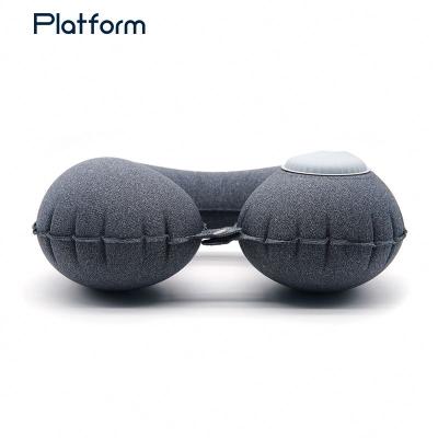 China Waterproof Customized Inflatable Neck Pillow Save Space Easy To Carry Neck Pillow for sale